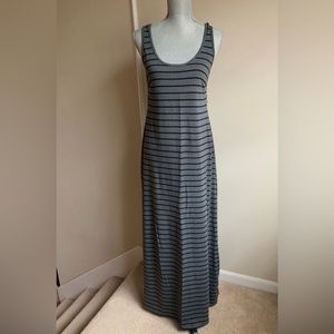 MOTHERHOOD MATERNITY STRIPED MAXI DRESS